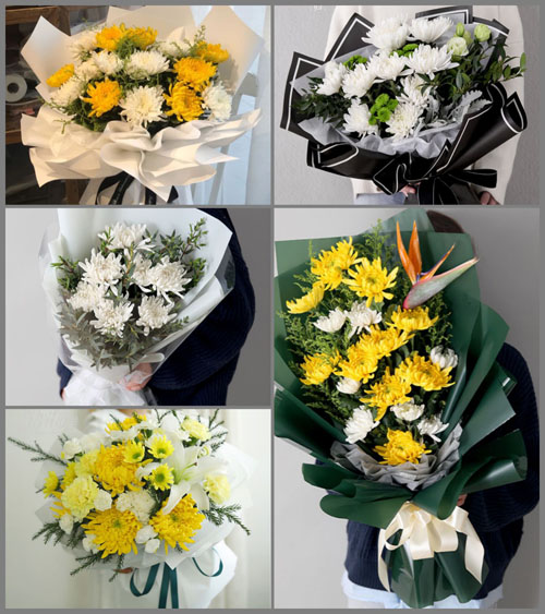 山东济宁嘉祥县黄垓乡郝庄村白事花束代送